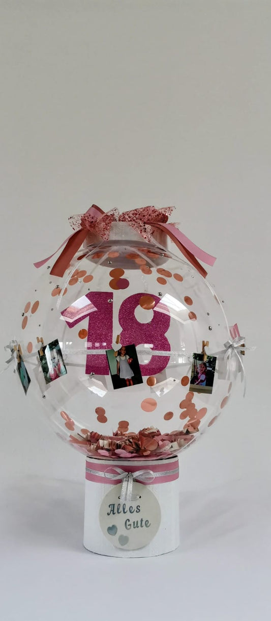 Geschenkballon zum 18. Geburtstag